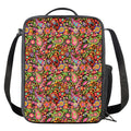 Colorful Hippie Peace Signs Print Crossbody Lunch Bag