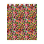Colorful Hippie Peace Signs Print Curtain