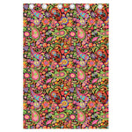 Colorful Hippie Peace Signs Print Curtain