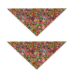 Colorful Hippie Peace Signs Print Dog Bandana