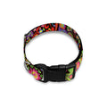 Colorful Hippie Peace Signs Print Dog Collar