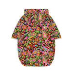 Colorful Hippie Peace Signs Print Dog Zip Up Hoodie