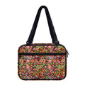 Colorful Hippie Peace Signs Print Double Strap Bible Bag