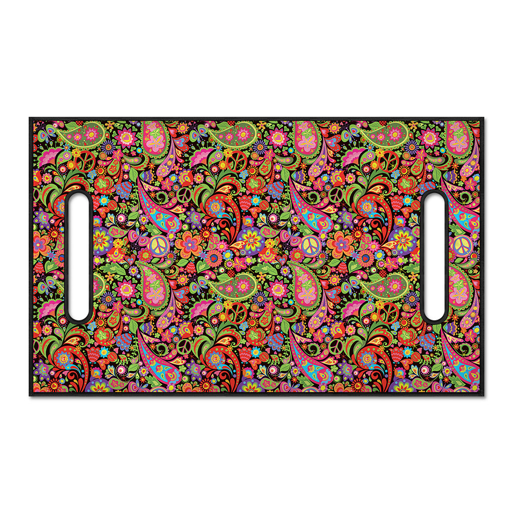 Colorful Hippie Peace Signs Print Golf Cart Seat Cover