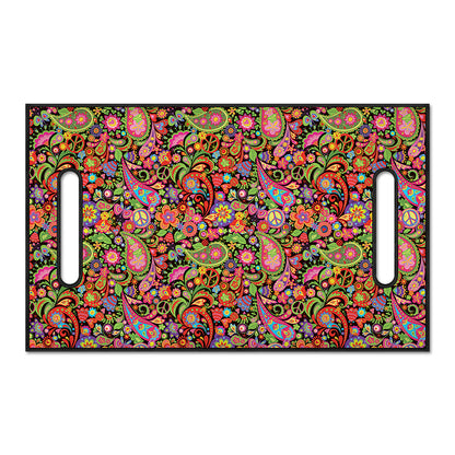 Colorful Hippie Peace Signs Print Golf Cart Seat Cover