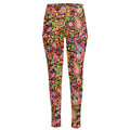 Colorful Hippie Peace Signs Print High-Waisted Pocket Leggings