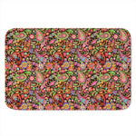 Colorful Hippie Peace Signs Print Indoor Door Mat