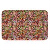 Colorful Hippie Peace Signs Print Indoor Door Mat