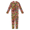 Colorful Hippie Peace Signs Print Jumpsuit