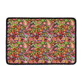 Colorful Hippie Peace Signs Print Kitchen Mat