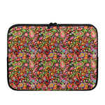 Colorful Hippie Peace Signs Print Laptop Sleeve