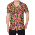 Colorful Hippie Peace Signs Print Men's Shirt