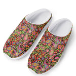 Colorful Hippie Peace Signs Print Mesh Casual Shoes