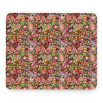 Colorful Hippie Peace Signs Print Mouse Pad