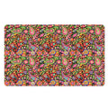 Colorful Hippie Peace Signs Print Polyester Doormat