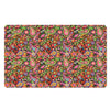 Colorful Hippie Peace Signs Print Polyester Doormat