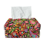 Colorful Hippie Peace Signs Print Rectangle Tissue Box Cover