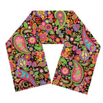 Colorful Hippie Peace Signs Print Scarf