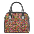 Colorful Hippie Peace Signs Print Shoulder Handbag
