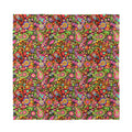 Colorful Hippie Peace Signs Print Silk Bandana