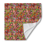 Colorful Hippie Peace Signs Print Silk Bandana