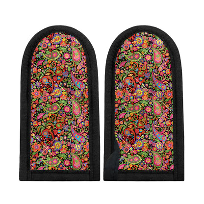 Colorful Hippie Peace Signs Print Skillet Handle Cover