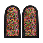 Colorful Hippie Peace Signs Print Skillet Handle Cover