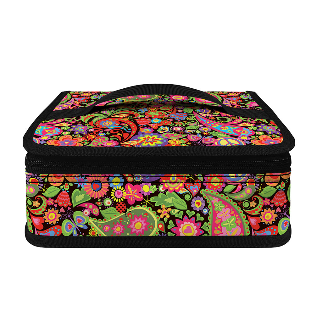 Colorful Hippie Peace Signs Print Small Lunch Bag