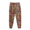 Colorful Hippie Peace Signs Print Sweatpants