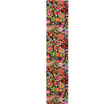 Colorful Hippie Peace Signs Print Table Runner