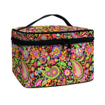 Colorful Hippie Peace Signs Print Travel Makeup Bag