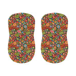 Colorful Hippie Peace Symbols Print Bar Stool Covers