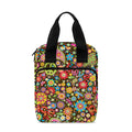Colorful Hippie Peace Symbols Print Bible Tote Bag