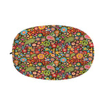 Colorful Hippie Peace Symbols Print Car Side Mirror Covers