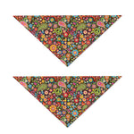 Colorful Hippie Peace Symbols Print Dog Bandana