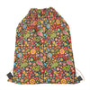 Colorful Hippie Peace Symbols Print Drawstring Bag