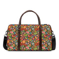 Colorful Hippie Peace Symbols Print Duffel Bag