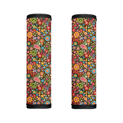 Colorful Hippie Peace Symbols Print Handle Covers