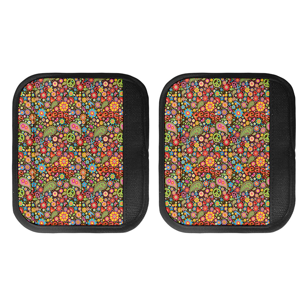 Colorful Hippie Peace Symbols Print Handle Covers