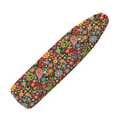 Colorful Hippie Peace Symbols Print Ironing Board Cover