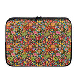 Colorful Hippie Peace Symbols Print Laptop Sleeve