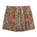 Colorful Hippie Peace Symbols Print Mesh Shorts