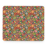 Colorful Hippie Peace Symbols Print Mouse Pad