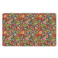 Colorful Hippie Peace Symbols Print Polyester Doormat