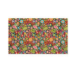 Colorful Hippie Peace Symbols Print Polyester Flag