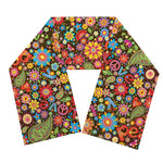 Colorful Hippie Peace Symbols Print Scarf