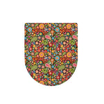Colorful Hippie Peace Symbols Print Toilet Lid Cover