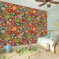 Colorful Hippie Peace Symbols Print Wall Sticker