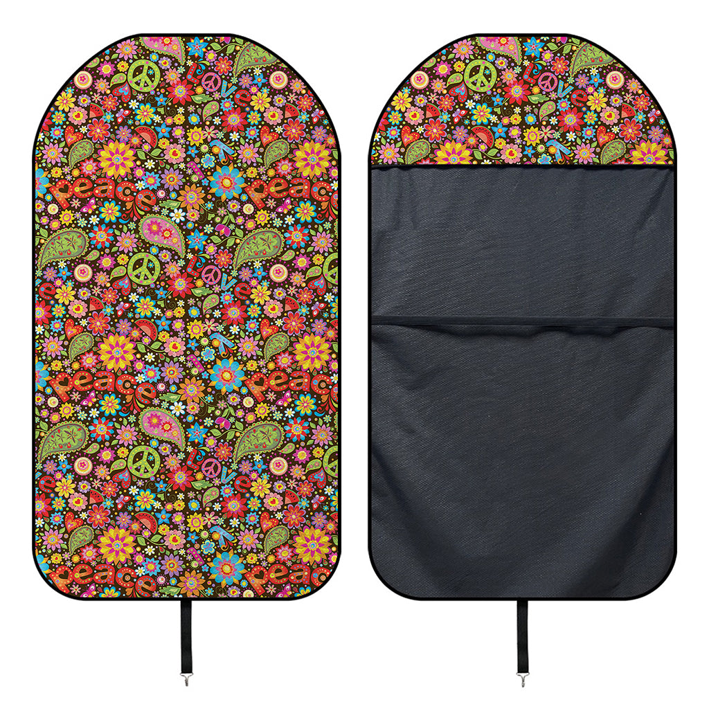Colorful Hippie Peace Symbols Print Waterproof Car Seat Cover