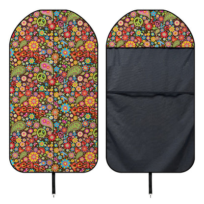 Colorful Hippie Peace Symbols Print Waterproof Car Seat Cover